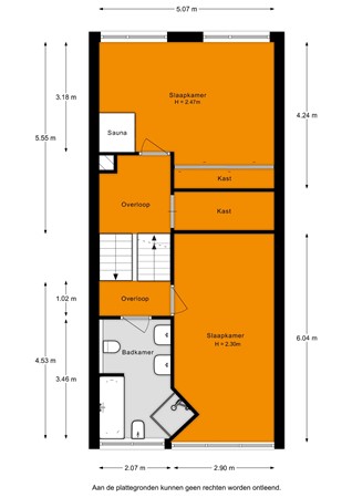 Floorplan - Graaf Willem II Laan 35, 2355 BG Hoogmade